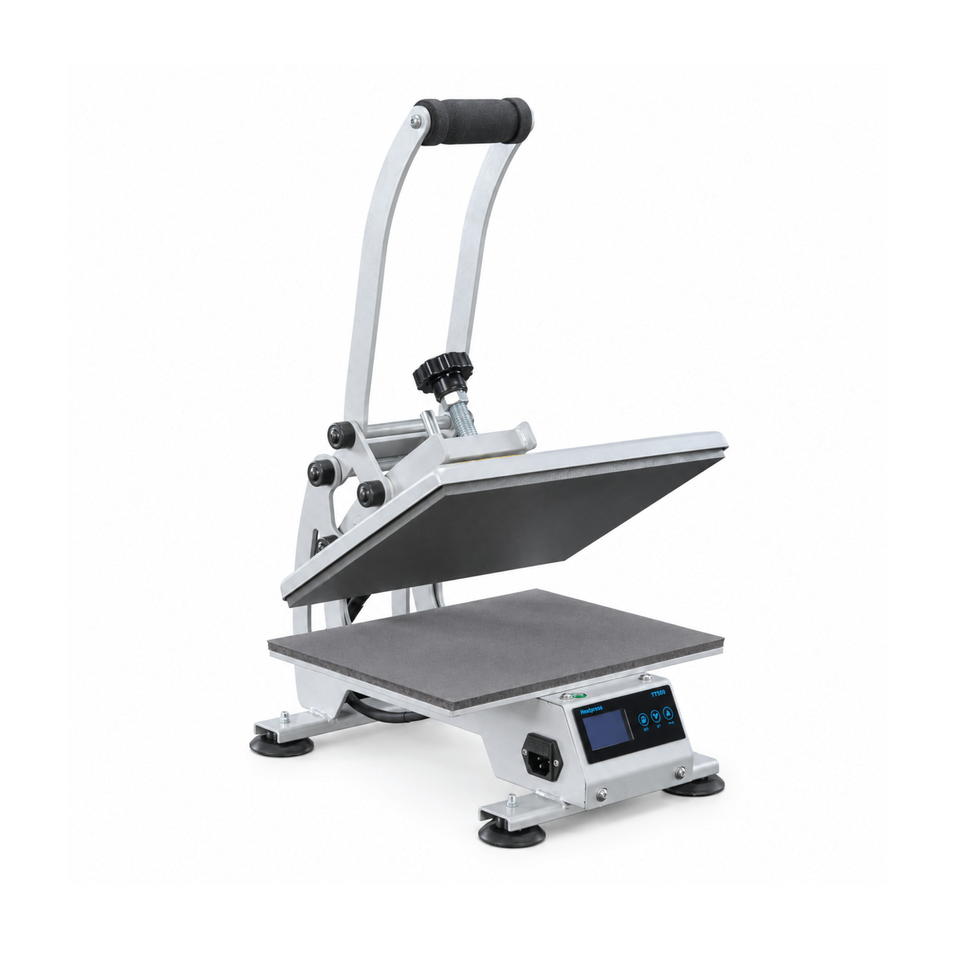 CSA4 mini A4 heat press — left side view